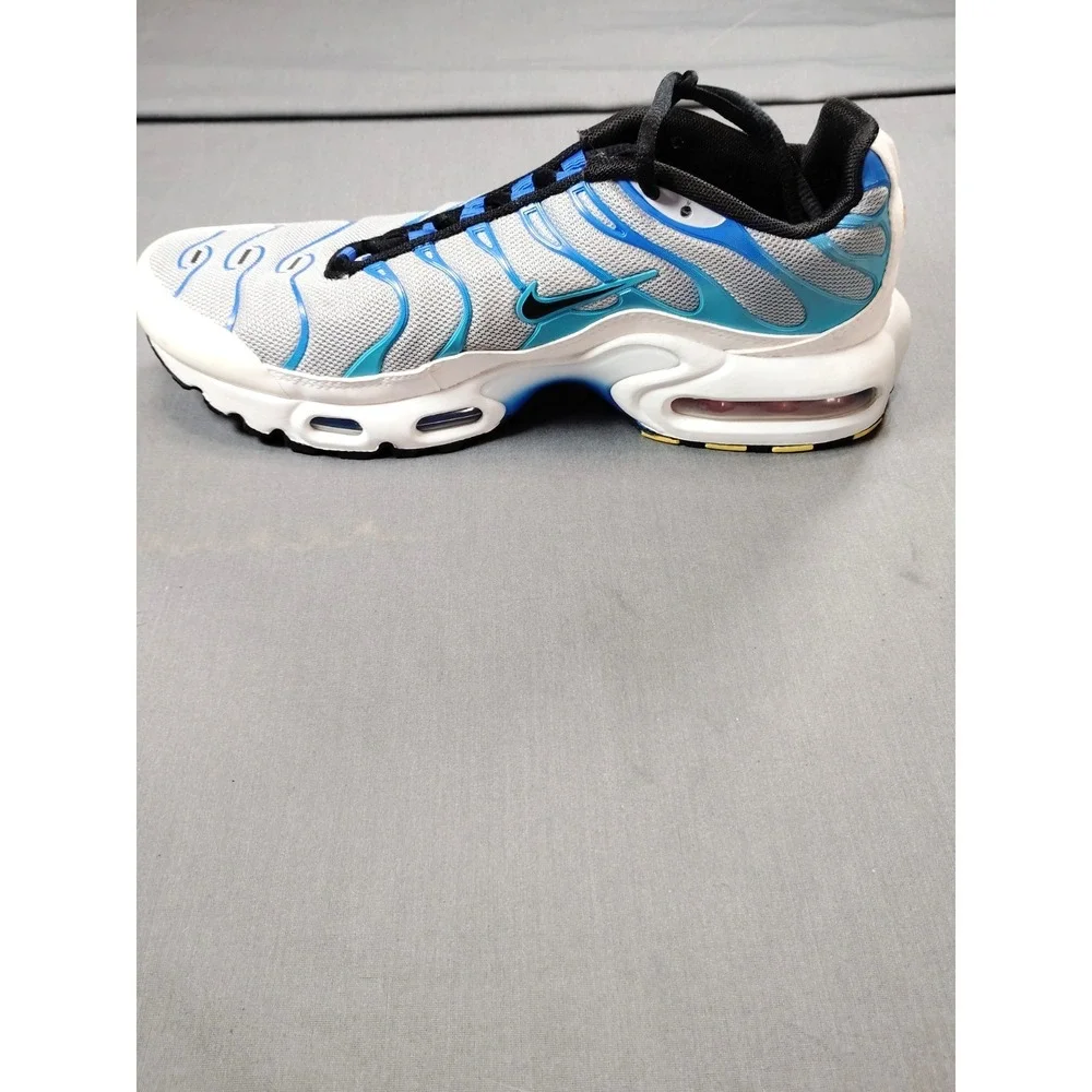 Nike Air Max Plus GS 7Y/WM 8.5 Grey Royal Blue CD0609‑019 Running Sneaker Shoes*
